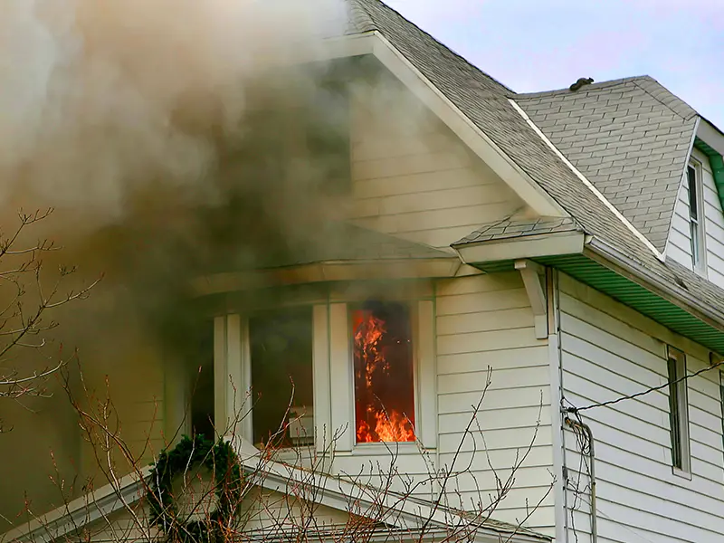 Fire damage restoration services